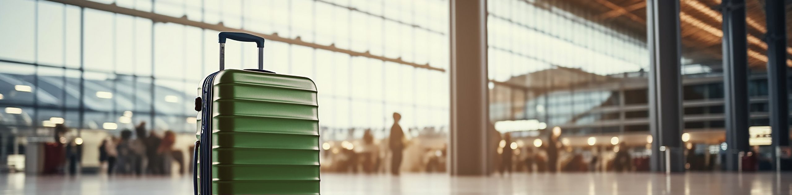 Bild eines Koffers am Flughafen